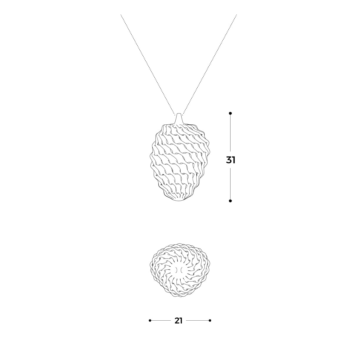 SIAN, product: Neta Pendant Large (fig. 4)
