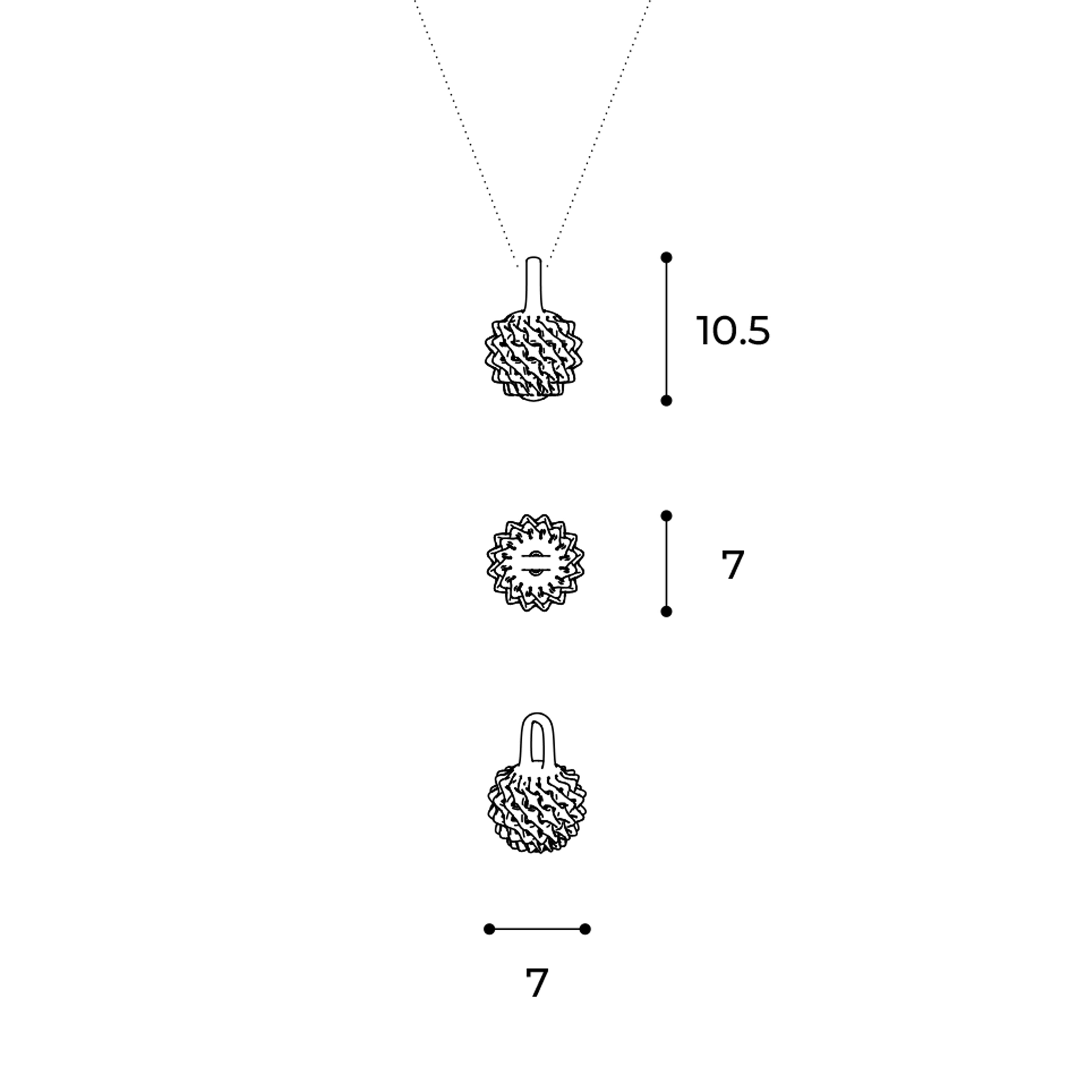 SIAN, product: Neta Sphere Pendant Small (fig. 3)